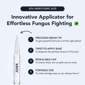 JUXEK® Antifungal Nail Repair Pen | 25% Undecylenic Acid | Fast-Acting Nail & Skin Treatment (3ml)